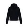 Sudadera capucha y cremallera reciclada mujer NS409. Color negro.