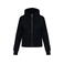 Sudadera capucha y cremallera reciclada mujer NS409. Color negro.