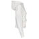 Sudadera capucha y cremallera reciclada mujer NS409. Color marfil.