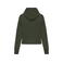Sudadera capucha y cremallera reciclada mujer NS409. Color caqui orgánico.