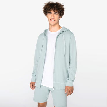 Sudadera capucha y cremallera tejido Terry Towel orgánica unisex NS417