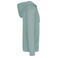 Sudadera capucha y cremallera tejido Terry Towel orgánica unisex NS417. Color verde jade lavado.