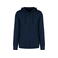 Sudadera capucha y cremallera tejido Terry Towel orgánica unisex NS417. Color azul marino lavado.