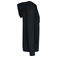 Sudadera capucha y cremallera tejido Terry Towel orgánica unisex NS417. Color negro lavado.