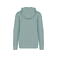 Sudadera capucha y cremallera tejido Terry Towel orgánica unisex NS417. Color verde jade lavado.