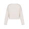 Sudadera reciclada mujer NS429. Color marfil.