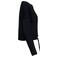 Sudadera reciclada mujer NS429. Color negro.