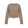 Sudadera reciclada mujer NS429. Color arena mojada.