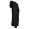 Sudadera capucha orgánica unisex NS436. Color negro.