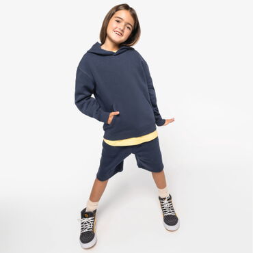 Sudadera oversize con capucha sostenible niño NS438