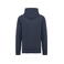 Sudadera oversize con capucha sostenible unisex NS448. Color azul marino lavado.