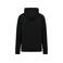 Sudadera oversize con capucha sostenible unisex NS448. Color negro lavado.