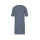 Vestido camiseta oversize orgánico mujer NS5000. Color gris mineral lavado.