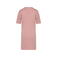 Vestido camiseta oversize orgánico mujer NS5000. Color rosa pétalo lavado.