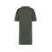 Vestido camiseta oversize orgánico mujer NS5000. Color caqui orgánico lavado.