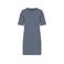 Vestido camiseta oversize orgánico mujer NS5000. Color gris mineral lavado.