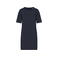 Vestido camiseta oversize orgánico mujer NS5000. Color gris carbón lavado.