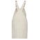 Vestido peto orgánico mujer NS5010. Color marfil.
