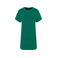 Vestido camiseta orgánico mujer NS5028. Color verde malaquita.