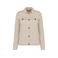 Chaqueta orgánica de cáñamo mujer NS607. Color natural crudo.