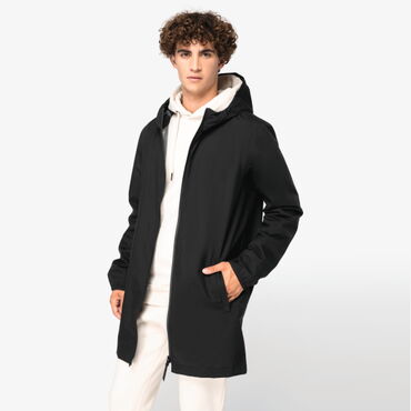 Chaqueta impermeable con capucha reciclada unisex NS615