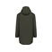 Chaqueta impermeable con capucha reciclada unisex NS615. Color caqui orgánico.