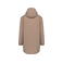 Chaqueta impermeable con capucha reciclada unisex NS615. Color arena mojada.