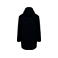 Chaqueta impermeable con capucha reciclada unisex NS615. Color negro.