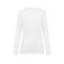 Camiseta manga larga algodón Supima mujer PK303. Color blanco.