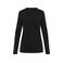 Camiseta manga larga algodón Supima mujer PK303. Color negro.