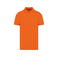 Polo piqué orgánico hombre K2025. Color naranja.