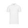 Polo piqué orgánico hombre K2025. Color blanco.