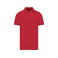 Polo piqué orgánico hombre K2025. Color rojo.
