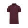 Polo piqué orgánico hombre K2025. Color vino.