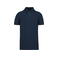 Polo piqué orgánico hombre K2025. Color azul marino.