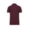Polo piqué orgánico hombre K2025. Color vino.