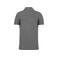 Polo piqué orgánico hombre K2025. Color gris jaspeado.