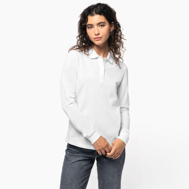 Polo manga larga orgánico mujer K2028