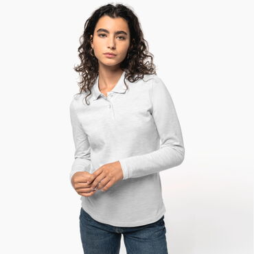 Polo manga larga mujer K244
