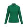 Polo manga larga mujer K244. Color verde kelly.