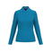 Polo manga larga mujer K244. Color azul tropical.