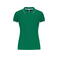 Polo mujer K251. Color verde kelly/gris claro/blanco.
