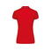 Polo mujer K251. Color rojo/azul marino/blanco.