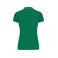 Polo mujer K251. Color verde kelly/gris claro/blanco.