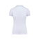 Polo mujer K251. Color blanco/azul cielo/gris claro.