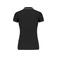 Polo mujer K251. Color negro/gris claro/blanco.