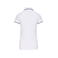 Polo mujer K252. Color blanco/azul marino/blanco.