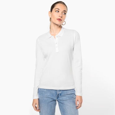 Polo manga larga mujer K257