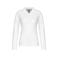 Polo manga larga mujer K257. Color blanco.