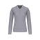 Polo manga larga mujer K257. Color gris oxford.